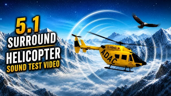 Helicopter Fly Surround Dolby Atmos Test
