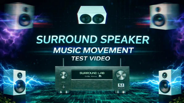 Surround Speaker Music Movement Test